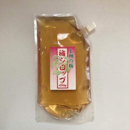 梅100％！梅果汁のクエン酸でさわやかな酸味の梅シロップ450ｇ - 久留馬梅次郎本舗 - 商品画像