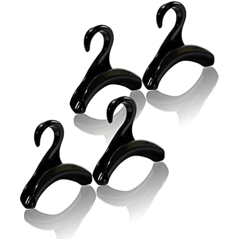 Harmoso Purse Hanger for Closet (4 pack) Wardrobe Bag Storage & Display Rack - Purse Organizer Hooks for Hanging Purse | Handbag | Backpack | Belt | Satchels | Caps | Ties (Black) Cover