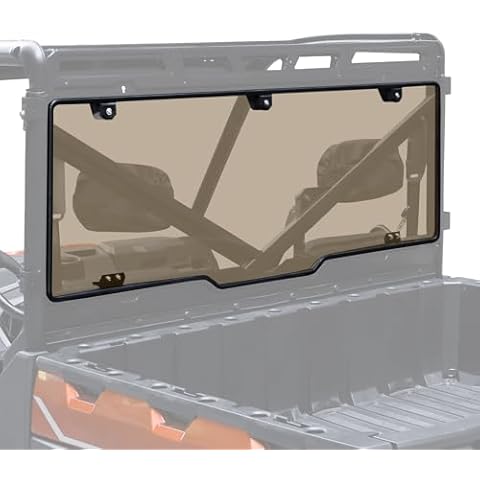 Ranger 1000 Rear Window, StarknightMT Tinted Back Window Rear Windshield Compatible with Polaris Ranger 1000/ XP 1000/ Crew 2017-2025 Ranger XP 900/ Crew 2013-2019 Heavy Duty Cover