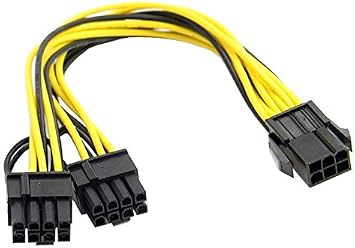 Alfais 4302 Pci e 8 Pin 6+2 2X Pci-e Graphics Card Power Multiplexer Cable
