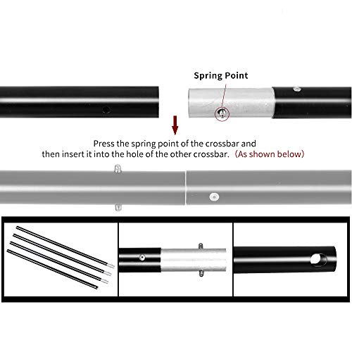 SH Heavy Duty Background Stand, 2x2M Backdrop Support System Kit with Carry Bag for Photography Photo Video Studio… - Image 6