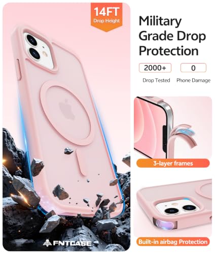 Image of FNTCASE for iPhone 12 / 12 Pro Case, with Screen Protector, Fit for Magsafe