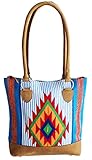38,1 cm L x 36,8 cm H CHALLENGER Damen Western handgewebte Wolle Rodeo Cowgirl Handtasche Schultertasche Tote Tote 10309E