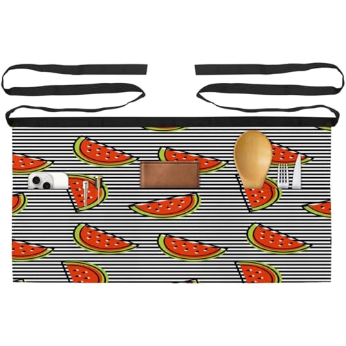 Demi-tablier cuisine avec poches pour ranger vos accessoires durant le nettoyage lot de 3