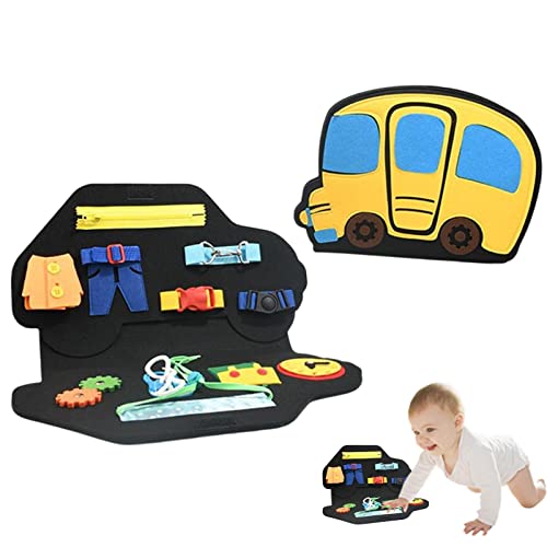 Busy Learning Boards Montessori Toys,Veículo se sentiu ocupado aprendendo placas - Brinquedos de apr