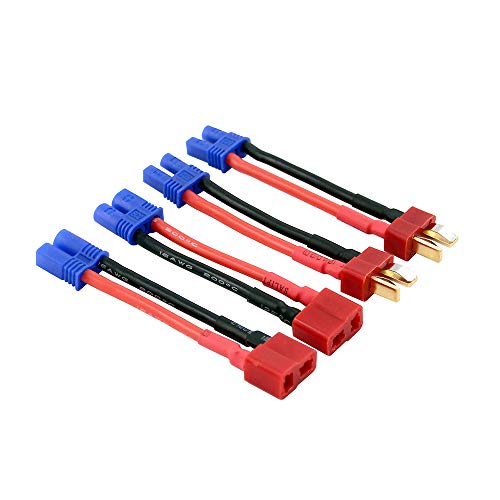 Adaptador T-Plug a EC2 macho hembra con cable 16awg 5cm x4 miniatura 1