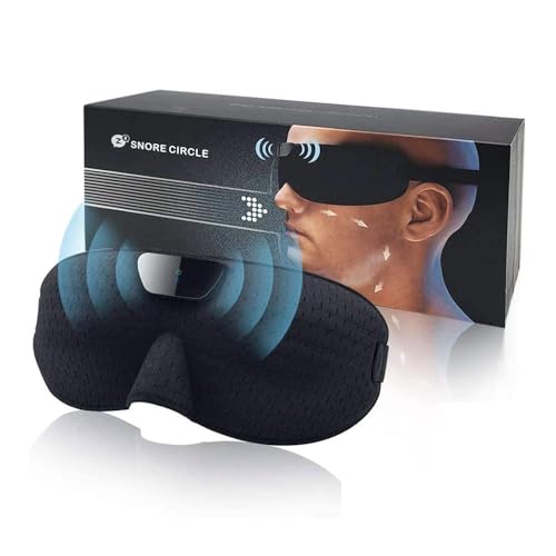 Snore Mask Anti Snoring Devices, Snoring Solution Smart Snore Stopper Snore Reducing Sleep Aids, Eye Mask for Women and Men with APP Bluetooth Technology Records and Analyzes Sleep Datas