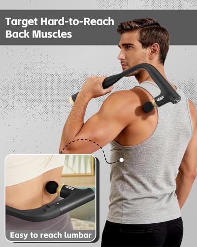 3-in-1 Muscle Massage Gun Deep Tissue with Long Handle, Handheld Massager - Image 2