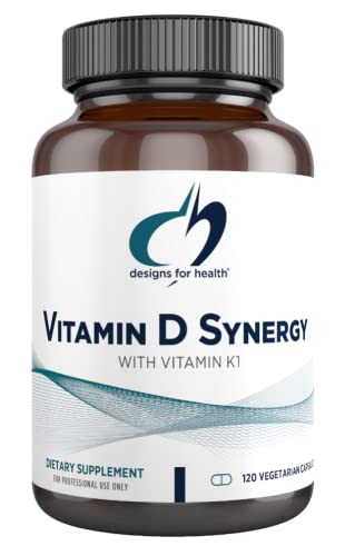 Designs For Health Vitamin D Synergy - 2000 Iu Vitamin D With K Supplement - Supports Healthy Moods, Bone Health + Immune Health For Adults - Vit D3 + Vitamin K - Gluten Free + Non-Gmo (120 Capsules) #TOP19