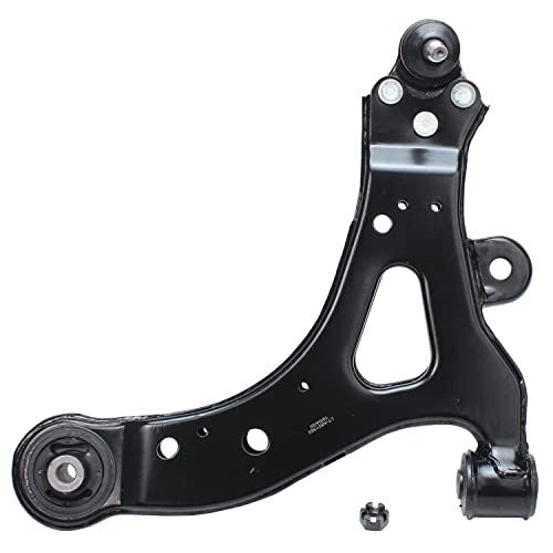 Image of Detroit Axle - 4pc Front End Control Arms Kit for Chevy Uplander Buick Rendezvous Terraza Pontiac Aztek Montana Saturn Relay 2 Lower Control Arms w /Ball Joints 2 Outer Tie Rods Replacement