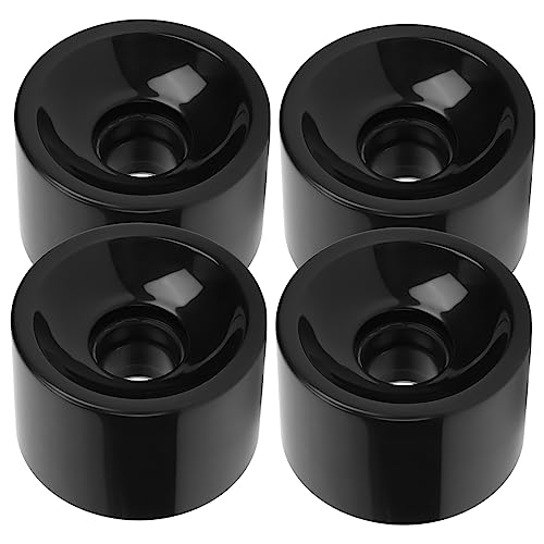 GOOHOCHY Replacement Skateboard Wheels 4 Pcs Pu Wheels for Durable Wear-Resistant Flat Road Vert Ramp Use