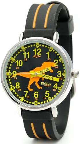 Kiddus Horloge Murale Éducative pour Enfants, Garçon, Fille. Time Teacher Analogique avec