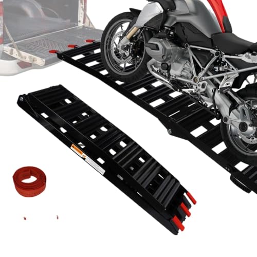 Rampa portátil de aluminio para motocicleta, ATV y UTV miniatura 2