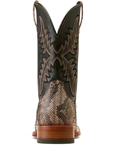 ARIAT Men's Dry Gulch Exotic Python Western Boot Broad Square Toe - 10047081 9 EE US3