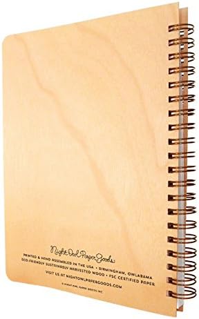 Miniatura 2 de Night Owl Paper Goods Diario Spirit Animal con cubiertas de madera real