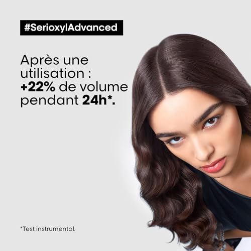 'Oréal Professionnel Shampoing Densifiant & Corporisant +22% de Volume dès la 1ère Utilisation Soin Volumateur pour Cheveux Clairesemés Sans Silicone Serioxyl Advanced 500 ml - vue 8