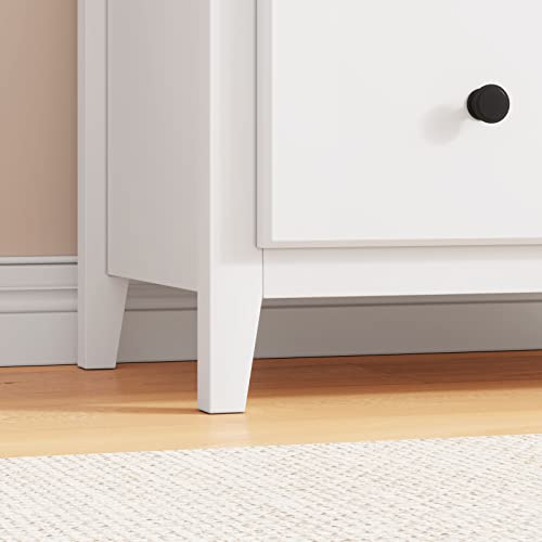 Hasuit 3 Drawer Dresser, 27.5''W Wood Dresser With Wide Storage Space, Storage Tower Clothes Organizer, Large Storage Cabinet, White Dresser For Bedroom, Living Room (Modern White) #TOP6