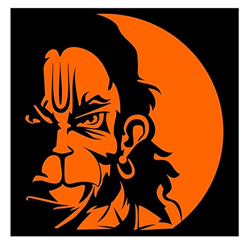 Image of Kayra Decor Stencil for Wall Painting - Hanuman Ji Design Pack of 1, 24 inch x 40 inch - (KDS36003)