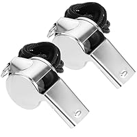 laeeyin 2 Stück Pfeife Trillerpfeife Sportunterricht Profi Whistle mit Schlüsselband Schiedsrichter Pfeife für Schulsport, Fußball, Sportunterricht, Hundetraining