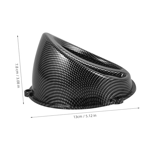 Cubierta de ventilador ABS negro para motocicleta 2
