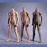 1/6 Scale Male Body,JIAOU Doll 12inch Male Super Flexible Strong Muscle Seamless Action Figure Body Collection (JOK-11C, Suntan Skin)