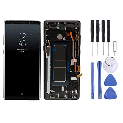 Écran LCD pour Galaxy Note 8 avec châssis et vitre tactile assemblé noir