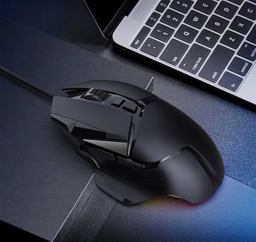 Image of MYW Wired Mouse for Computer and Laptop, USB Corded, Right or Left Hand Use, Black