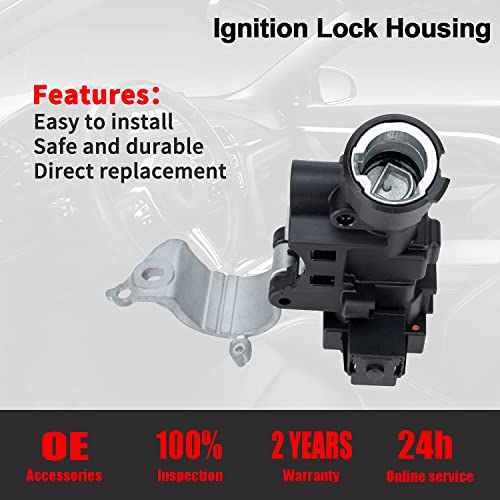 Ignition Lock Housing With Anti-Theft Bolt Replaces 989-019 9L8Z3511A 9L8Z-3511-A Zzdb66160 Fit For 2008-2012 Ford Escape, 2008-2011 Mazda Tribute, 2008-2010 Mercury Mariner, 2009-2011 Ford Focus #TOP3