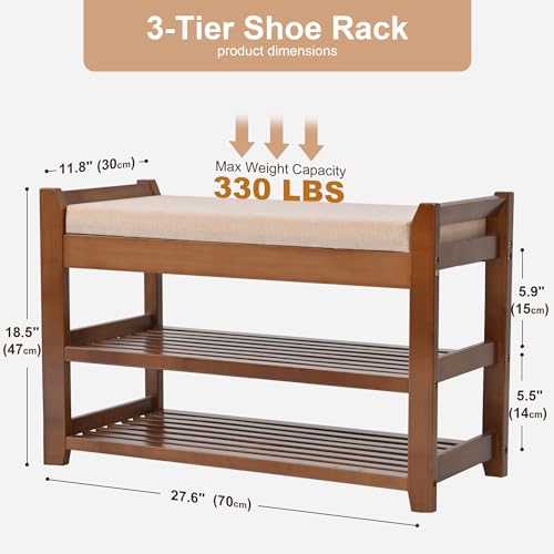 Shoe-Rack-Bench-with-Cushion-Shoe-Rack-for-Front-Door-Entrance-Shoe-Bench-with-Storage-for-Entryway-Hallway-Bedroom-Living-Room Shoe Rack Bench with Cushion Shoe Rack for Front Door Entrance Shoe Bench with Storage for Entryway Hallway Bedroom Living Room