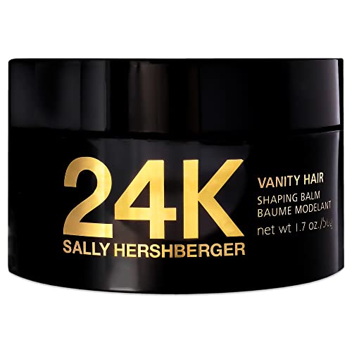 Sally Hershberger 24K Vanity Hair Shaping Balm - Smoothing, Buildup-Free Texturizing Balm For Sleek Shine - Infused With Soy Protein For A Soft and Flexible Hold - Paraben and Sulfate Free - 50 ml