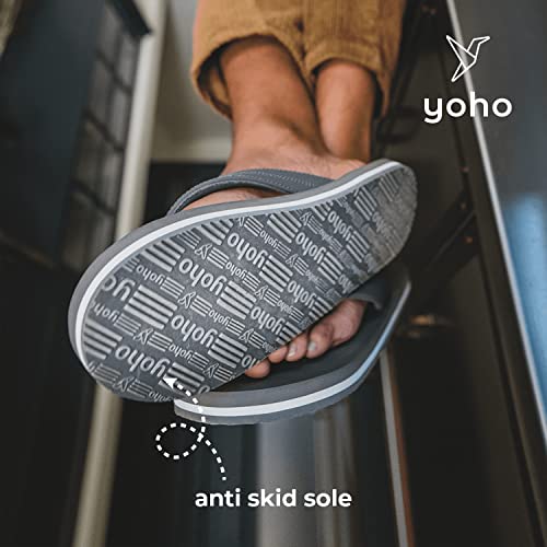 Image of YOHO OAK's Big Size Slipper for Big Feet Mens |Soft Ortho slippers | Soft comfortable and stylish flip flop slippers for men| Plus size slipper