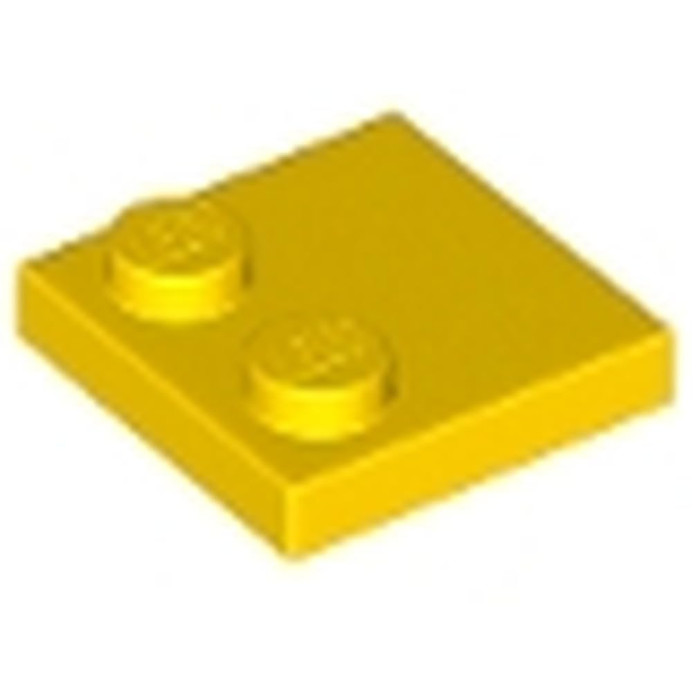 LEGO Tile 2 x 2, Modified with Studs on Edge, Part 33909 (Yellow, 50, count) โ image 1