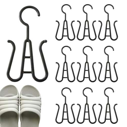 Generico Zapatero de pared | Organizador compacto para sandalias – Ganchos para colgar zapatillas – Para casa, baño, dormitorio, apartamento, hotel, tienda