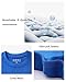 Moozava Youth Sleeveless Compression Shirt Boys Athletic Tank Tops Kids Basketball Football Undershirt Baseball Base Layer Blue