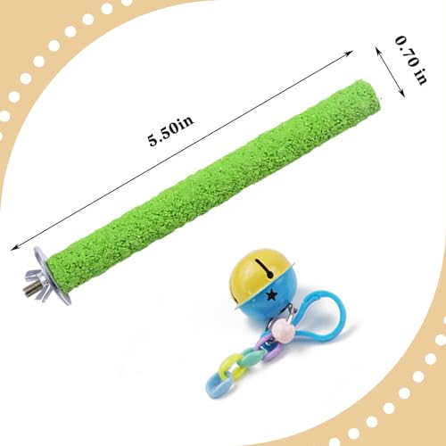 Image of Wooden Bird Foraging Toys, Bird Chew Toys Parrot Perches for Cage Cockatiel Shredding Wood Stand & Enrichment for Budgie Lovebird Conure
