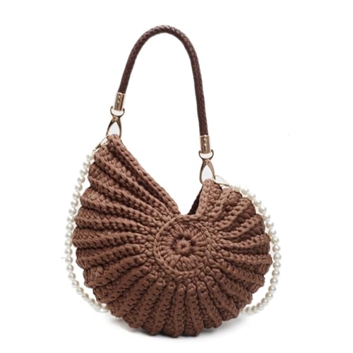 Women Shoulder Bag Stylish Crossbody Bag Handwoven Handbag Top Handle Conch Messengers Seashells Handwoven Shoulder For Women4