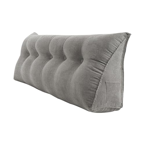 Coussin de tête de lit triangulaire pour repos au lit avec housse amovible Coussin de lecture pour positionnement du dossier – Coussin de lecture pour...