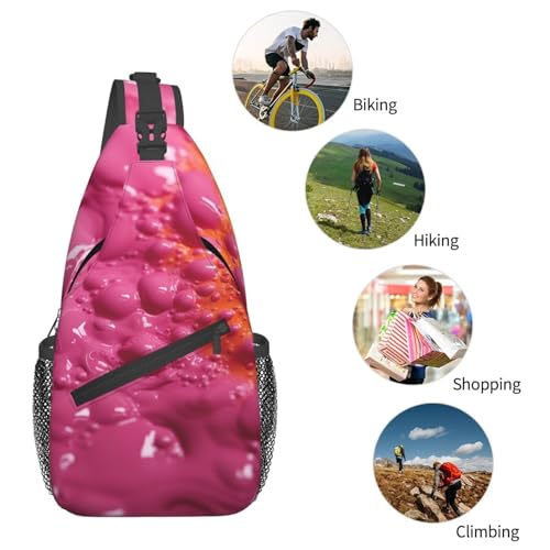 Bolso tipo sling unisex negro para trekking y viaje miniatura 5