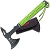 MTech USA MT-AXE8 Camping Axe, Black Stainless Steel, Cord Wrapped Handle, 15-Inch Overall