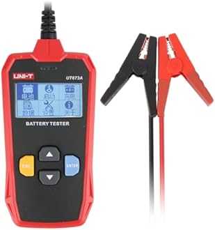 UNI-T UT673A Battery Tester 12V Car Battery Tester,40-2000 CCA Automotive Battery Load Tester,Capacities from 30Ah to 250Ah for Truck Boat Marine SUV ATV Auto Cranking and Charging System Tester