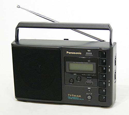 Panasonic パナソニック National ナショナル RF-U70-K ブラック 3バンドラジオ (TV/FM/AM)