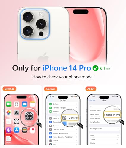 Image of FNTCASE for iPhone 14 Pro Case: [Compatible with Magsafe] Translucent Matte Cases with [Full Camera Protection] [Screen Protector] Military Grade Shockproof Protective Phone Cover - Light Pink