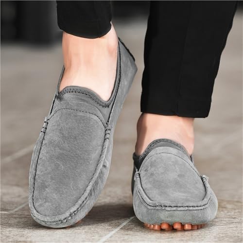 Men's Anti-Slip Lightweight Loafers Comfortable Wedding Fashion Moccasins Shoes Solid Colors Flat Heel Flexible3
