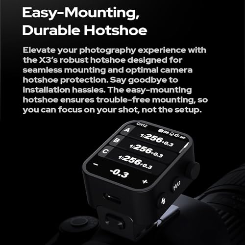 Godox X3 X3-F TTL Wireless Flash Trigger, Built-in Lithium Battery Compatible with Fujifilm Cameras