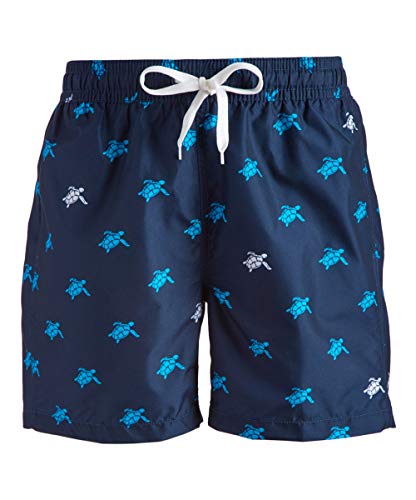 Kanu Surf Men's South Beach Quick Dry Volley Swim Trunks, Terrapin Navy, Medium
