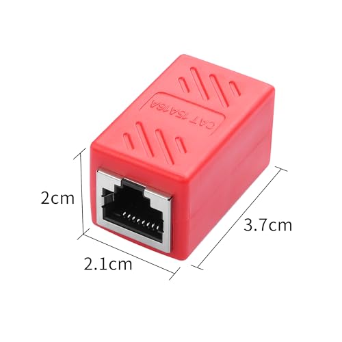 Conector Extensor Ethernet RJ45 Cat6 6 unidades miniatura 4