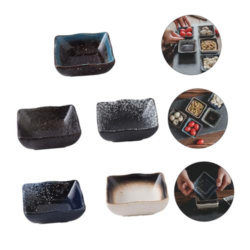 Set 5 platos vintage japoneses de cerámica para sushi miniatura 7