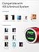 Car Charger, JSAUX Dual QC 3.0 USB Ports 36W/6A Fast Car Charge Adapter Metal Cigarette Lighter USB Charger Compatible with iPhone 11/pro/pro max/x/xr/8,Samsung Galaxy S20/S10/S9,Note 10/9,iPad-Red