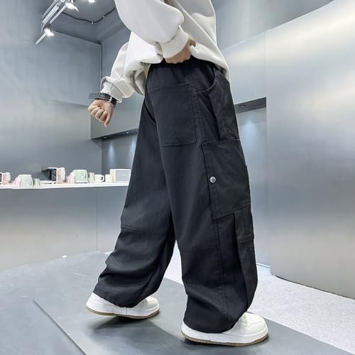 Pantalon cargo large enfant garçon fluide pour bouger libre