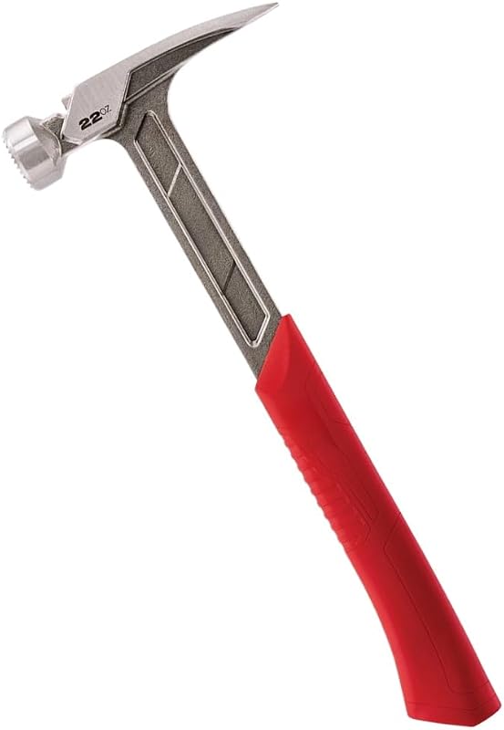 New 48-22-9022 for Milwaukee 22-Oz Milled Face Straight Claw Framing Hammer